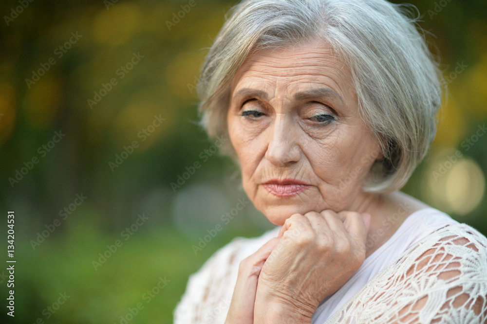thoughtful senior woman thoughtful senior woman