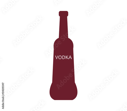 Icon bottle of vodka