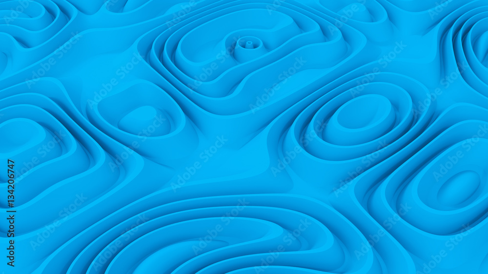 Fototapeta premium Blue Abstract Background 3D illustration