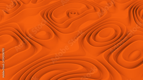 Orange Abstract Background 3D illustration