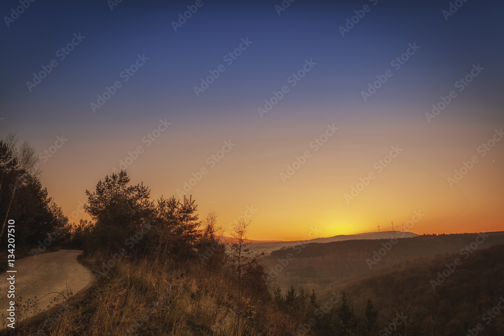 Sonnenuntergang im Tiefenbach Thal, Rheinland-Pfalz Sonnenuntergang im Tiefenbach Thal, Rheinland-Pfalz