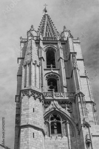 Famous Cathedral of Leon in Spain