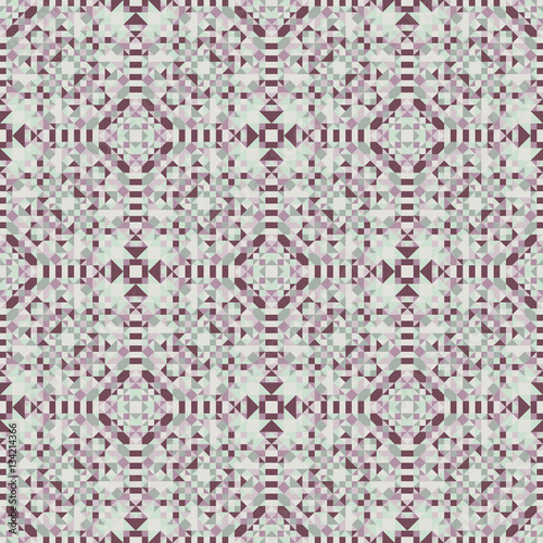 Mosaic seamless pattern. Colorful vector illustration. Abstract