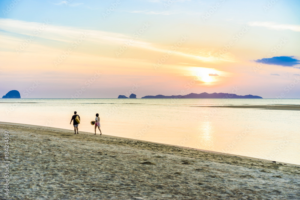 sea calm, Sunset 