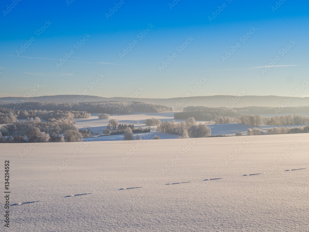 Erzgebirge im Winter