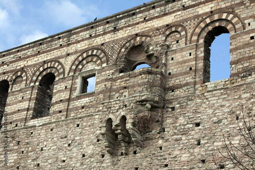 Previous Byzantine palace in Istanbul without restoration