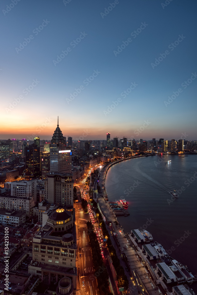 Night scape of shanghai,china