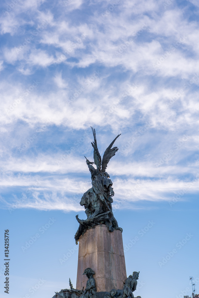Fototapeta premium Statue in Vitoria Gasteiz Spain