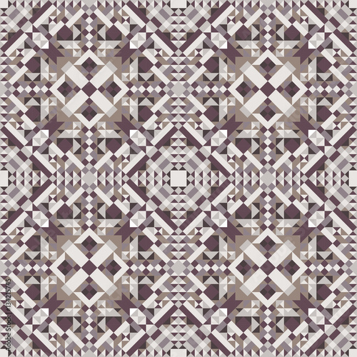 Mosaic seamless pattern. Colorful vector illustration. Abstract