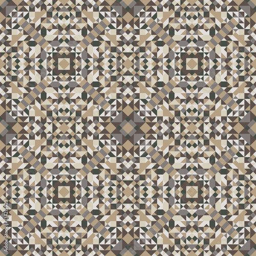 Mosaic seamless pattern. Colorful vector illustration. Abstract