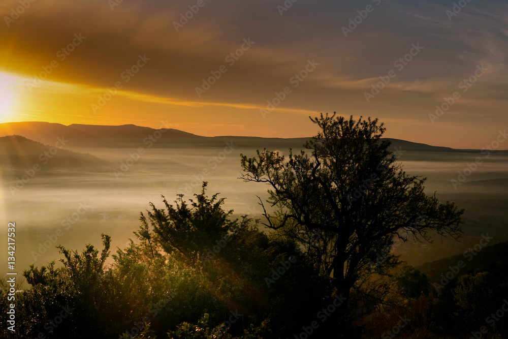 Sonnenaufgang in der Ardeche Sonnenaufgang in der Ardeche