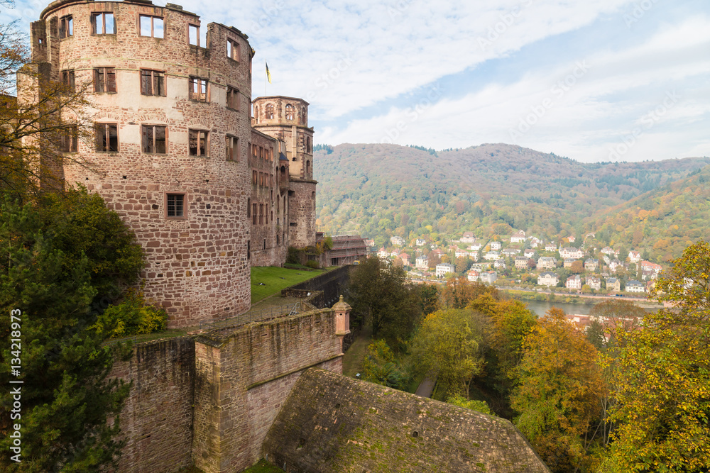 Ruins of medieval castle -  Heidelberg. Germany