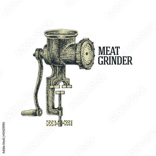 Meat grinder. Vector illustration