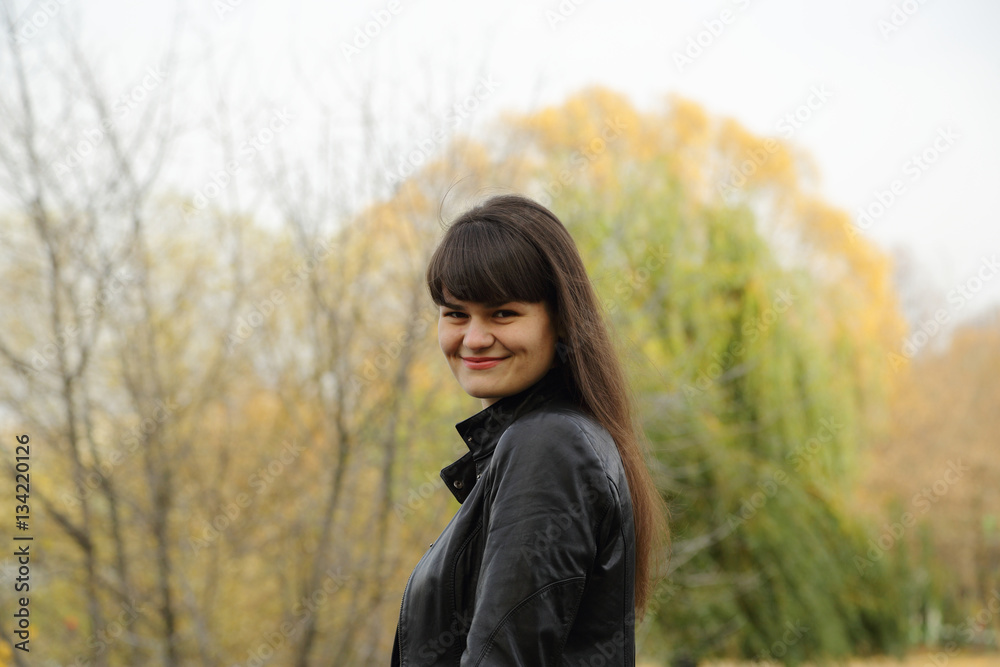 beautiful girl in a Park on a Sunny day