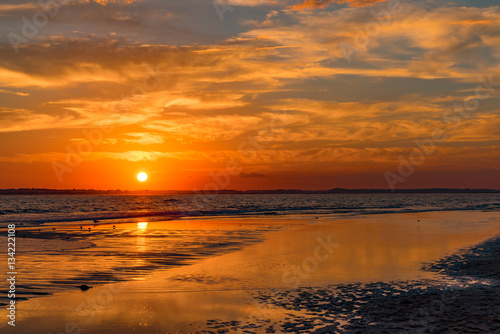 Sunset at Folly Beach © marknortona