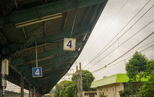 Peron number 4 at Pasar Minggu station photo taken in Jakarta Indonesia