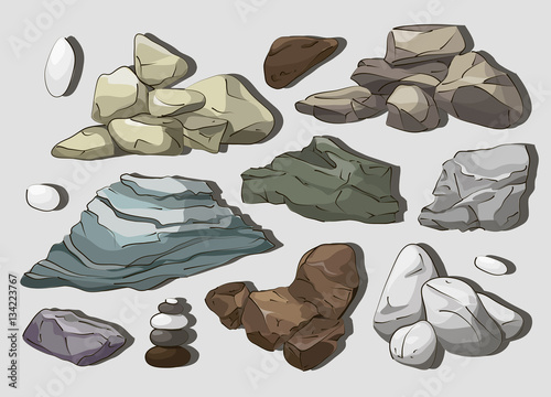 Rocks and stones elements