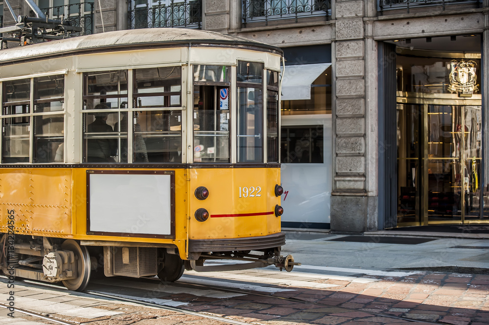 Fototapeta premium Tram a Milano