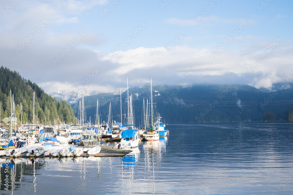 Winter view of Deep Cove, North Vancouver, Canada