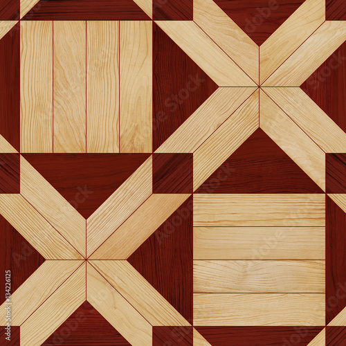 Seamless parquet texture. Can be used for 3D rendering.