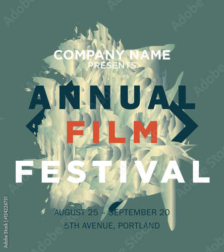 web banner or print poster for annual film festival