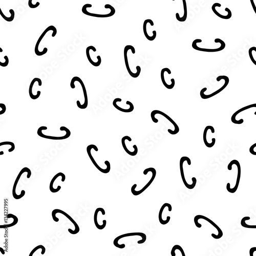 Seamless pattern - letters C