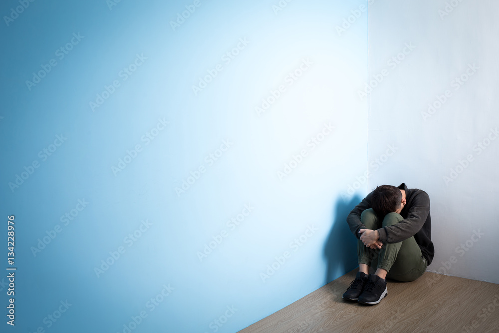 depression man sit on floor depression man sit on floor