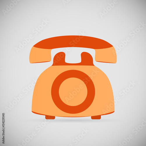 Retro phone icon
