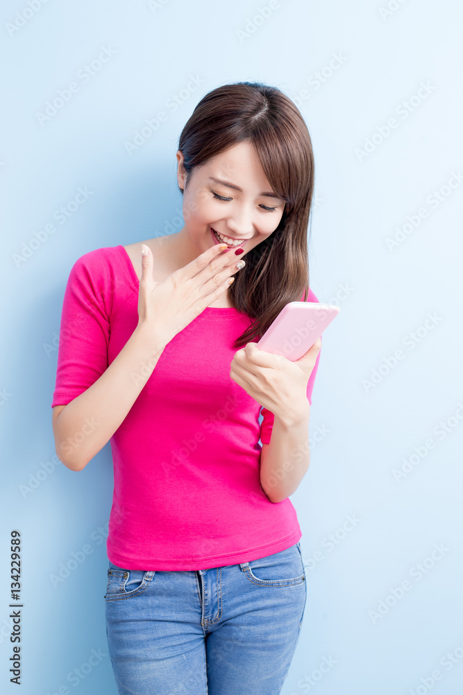 beauty woman use cellphone beauty woman use cellphone