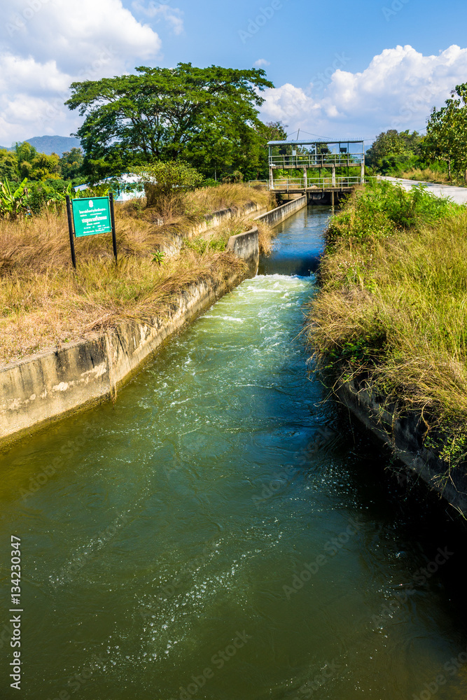 Fototapeta premium Irrigation canal