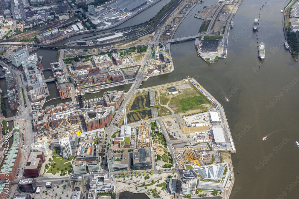 Obraz premium Hamburg - Germany from above