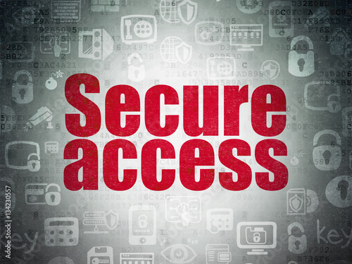 Safety concept: Secure Access on Digital Data Paper background