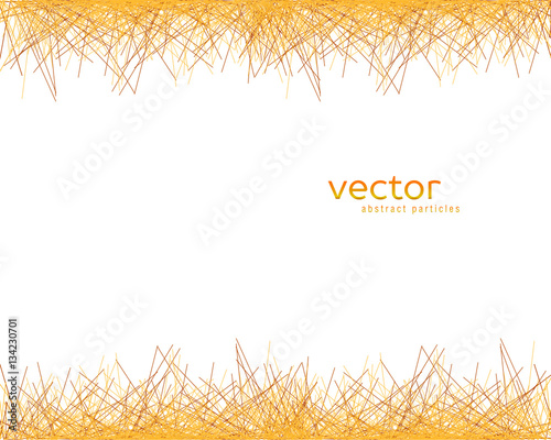 Vector background with abstract particles.