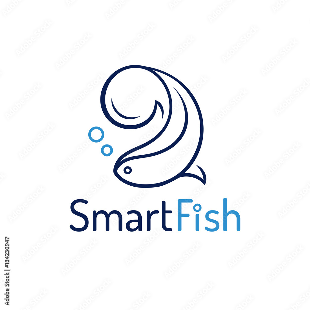 Fish abstract design logo template Fish abstract design logo template