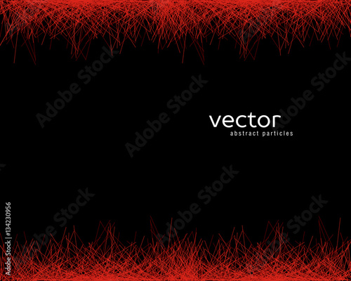 Vector background with abstract particles.