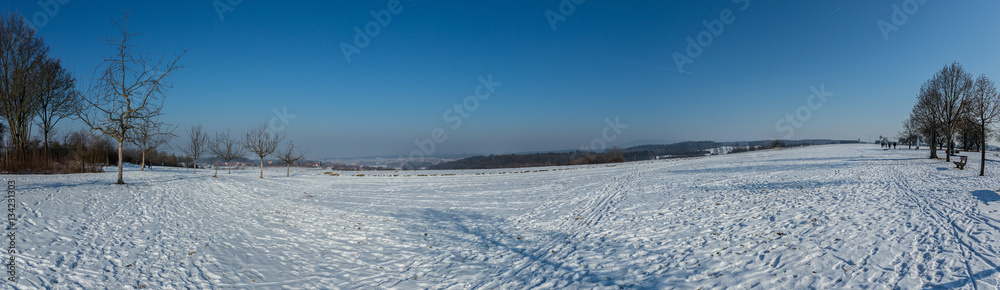 Winter Panorama in Bavaria, Germany