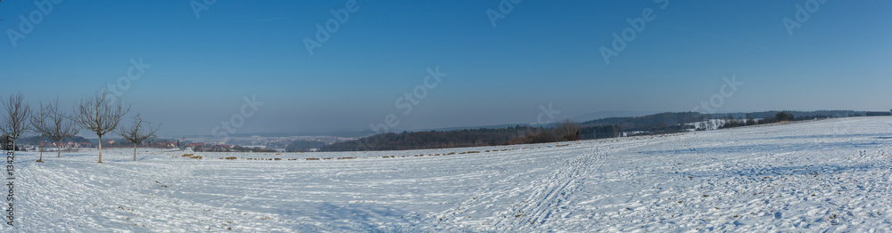 Winter Panorama in Bavaria, Germany