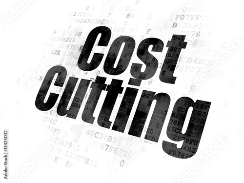Finance concept  Cost Cutting on Digital background