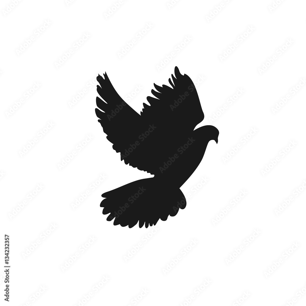 Obraz premium dove. icon. vector illustration