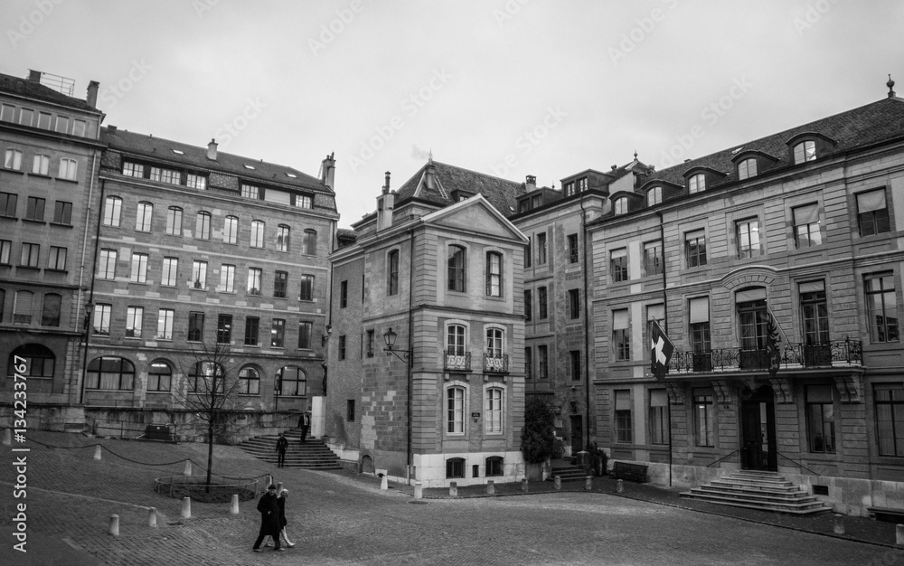 Obraz premium Historical spot in Geneve