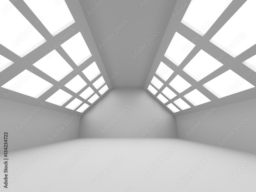 Obraz premium Abstract Modern White Architecture Background