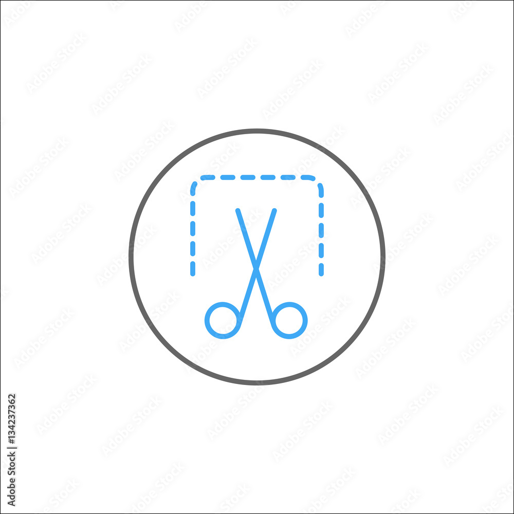 Screenshot solid icon, mobile sign and scissors, vector graphics, a colorful linear pattern on a white background, eps 10. Screenshot solid icon, mobile sign and scissors, vector graphics, a colorful linear pattern on a white background, eps 10.
