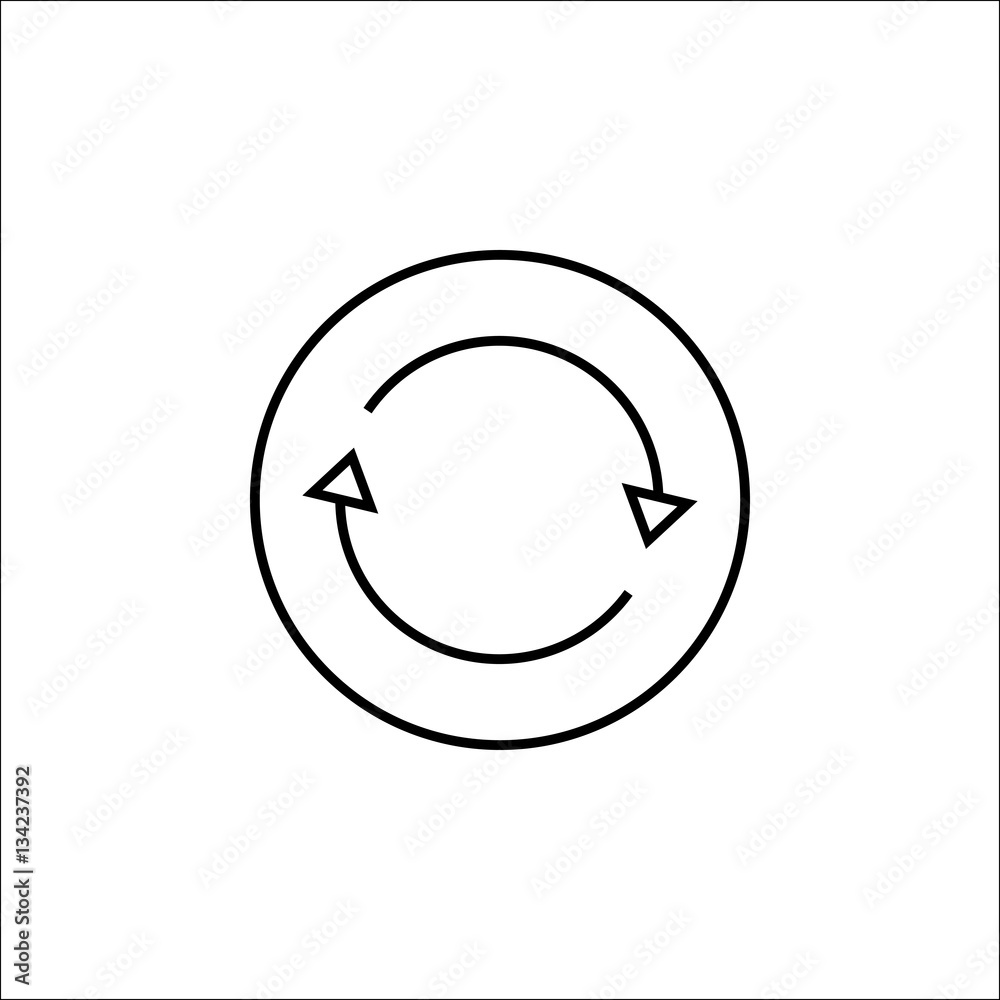 Synchronization line icon, mobile sign and app, vector graphics, a linear pattern on a white background, eps 10. Synchronization line icon, mobile sign and app, vector graphics, a linear pattern on a white background, eps 10.