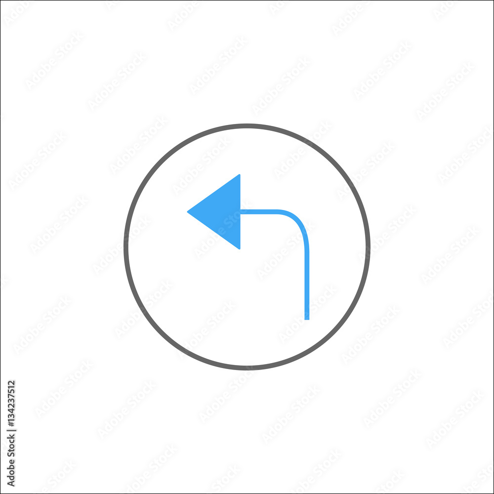 Arrow back solid icon, mobile sign and only left pictogram, vector graphics, a colorful linear pattern on a white background, eps 10. Arrow back solid icon, mobile sign and only left pictogram, vector graphics, a colorful linear pattern on a white background, eps 10.