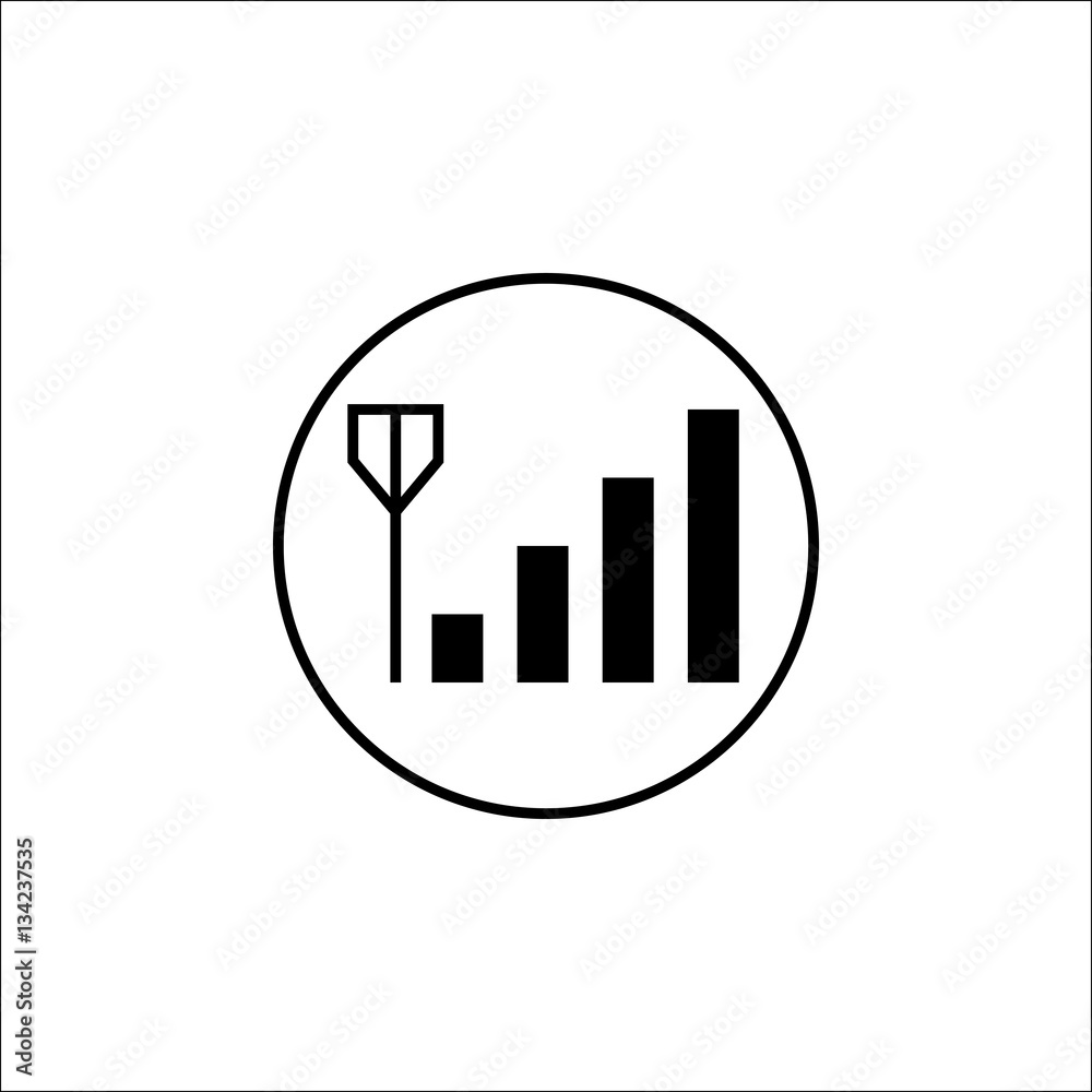 Mobile signal solid icon, mobile sign and network pictogram, vector graphics, a filled pattern on a white background, eps 10.