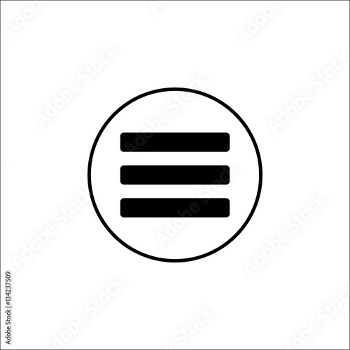 Menu solid icon, mobile sign and hamburger pictogram, vector graphics, a filled pattern on a white background, eps 10.