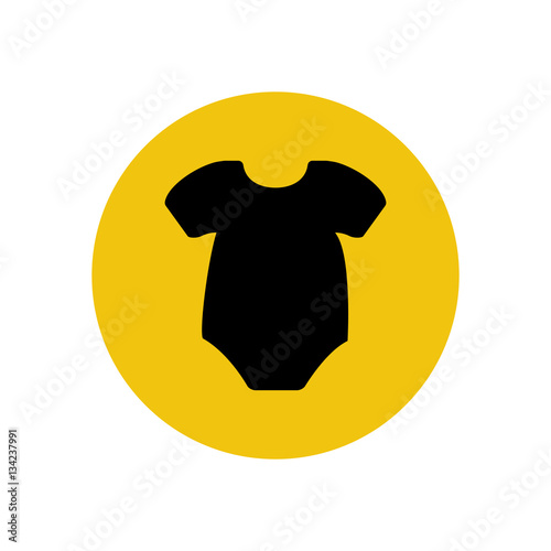 Baby bodysuit silhouette