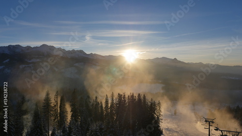 Winter in the mountains