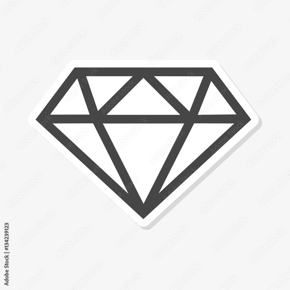 Diamond Icon Flat Graphic Design - vector Illustration Diamond Icon Flat Graphic Design - vector Illustration