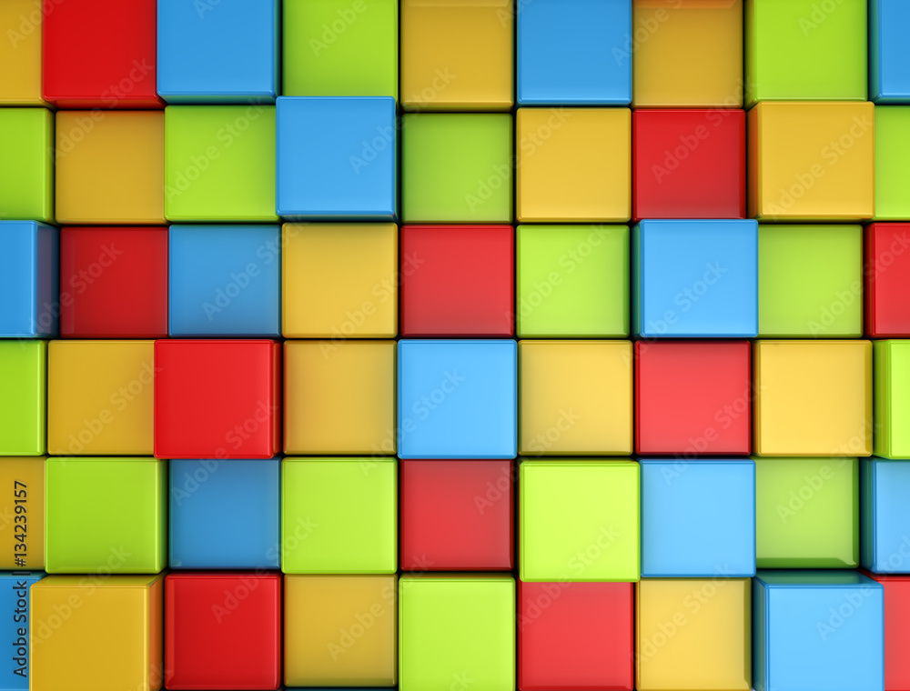 3d colored cubes background 3d colored cubes background